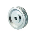 Doppelte Keilriemenscheibe (2-rillig) für 2 Keilriemen 2x13 - Ø 150 mm / Bohrung 19 mm, Passfedernut 6 mm