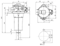 Rücklauffilter 60l/min RFA110CV1BB3 SOFIMA - Schema