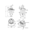 Hydraulikrotator GR3, 3/8", 20 l/min, 3000 kg, Hydrotechnik24 - Schema