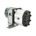 Hydraulikpumpe, Zahnradpumpe Größe 3 33 ccm/U linksdrehend mit Vorsatzlager, Halter und Riemenscheibe