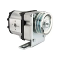 Hydraulikpumpe, Zahnradpumpe Größe 3 63 ccm/U linksdrehend mit Vorsatzlager, Halter und Riemenscheibe