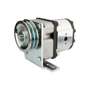 Hydraulikpumpe, Zahnradpumpe Größe 3 39ccm/U rechtsdrehend mit Vorsatzlager, Halter und Riemenscheibe