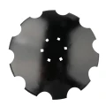 Gezahnte Scheibe für Scheibenegge. Abmessungen: 510x4mm, 6 Löcher