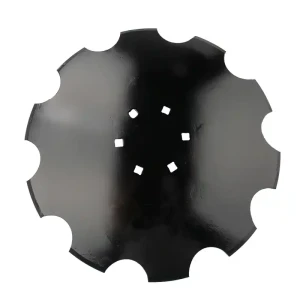 Gezahnte Scheibe für Scheibenegge. Abmessungen: 510x4mm, 6 Löcher