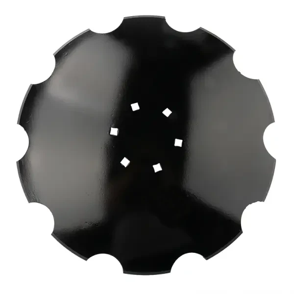 Gezahnte Scheibe für Scheibenegge. Abmessungen: 560x5mm, 6 Löcher