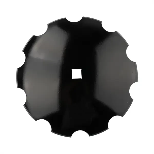 Gezahnte Scheibe für Scheibenegge. Abmessungen: 610x6mm, Loch 41x41mm