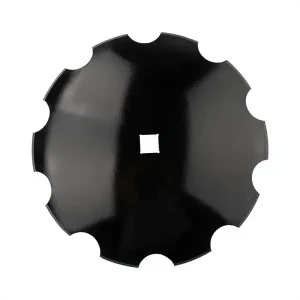 Gezahnte Scheibe für Scheibenegge. Abmessungen: 610x6mm, Loch 41x41mm