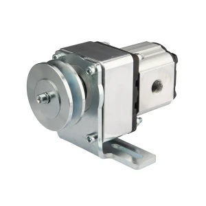 Hydraulikpumpe, Zahnradpumpe Größe 1 1,05ccm/U linksdrehend mit Vorsatzlager, Halter und Riemenscheibe