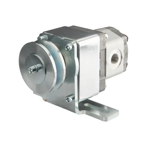 Hydraulikpumpe, Zahnradpumpe Größe 1 3,20ccm/U rechtsdrehend mit Vorsatzlager, Halter und Riemenscheibe