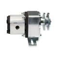 Hydraulikpumpe, Zahnradpumpe Größe 1 7,60ccm/U rechtsdrehend mit Vorsatzlager, Halter und Riemenscheibe
