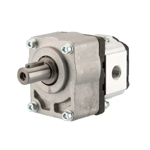 Hydraulikpumpe, Zahnradpumpe Größe 1 6,25ccm/U linksdrehend mit Vorsatzlager, zylindrischer Welle und Kupplung