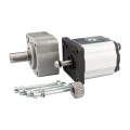 Hydraulikpumpe, Zahnradpumpe Größe 1 7,60ccm/U linksdrehend mit Vorsatzlager, zylindrischer Welle und Kupplung