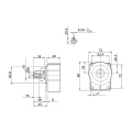 Hydraulikpumpe, Zahnradpumpe Größe 1 0,80ccm/U rechtsdrehend mit Vorsatzlager und zylindrischer Welle