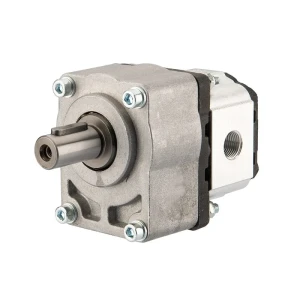 Hydraulikpumpe, Zahnradpumpe Größe 1 1,45ccm/U rechtsdrehend mit Vorsatzlager, zylindrischer Welle und Kupplung
