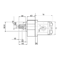 Hydraulikpumpe, Zahnradpumpe Größe 1 1,60ccm/U rechtsdrehend mit Vorsatzlager und zylindrischer Welle