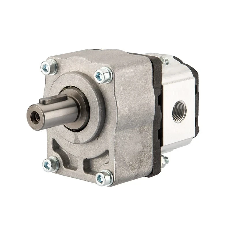 Hydraulikpumpe, Zahnradpumpe Größe 1 1,80ccm/U rechtsdrehend mit Vorsatzlager, zylindrischer Welle und Kupplung