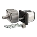 Hydraulikpumpe, Zahnradpumpe Größe 1 2,45ccm/U rechtsdrehend mit Vorsatzlager und zylindrischer Welle