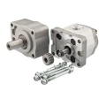 Hydraulikpumpe, Zahnradpumpe Größe 1 1,80ccm/U rechtsdrehend mit Vorsatzlager und zylindrischer Welle