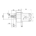 Hydraulikpumpe, Zahnradpumpe Größe 1 4,80ccm/U rechtsdrehend mit Vorsatzlager und zylindrischer Welle