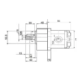 Hydraulikpumpe, Zahnradpumpe Größe 1 5,80ccm/U rechtsdrehend mit Vorsatzlager und zylindrischer Welle