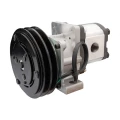 Hydraulikpumpe, Zahnradpumpe Größe 2 12 ccm/U rechtsdrehend mit elektromagnetischer Kupplung 12V Ø152 mm 2×13 mm