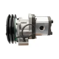 Hydraulikpumpe, Zahnradpumpe Größe 2 12 ccm/U rechtsdrehend mit elektromagnetischer Kupplung 12V Ø152 mm 2×13 mm