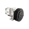 Hydraulikpumpe, Zahnradpumpe Größe 2 16 ccm/U rechtsdrehend mit elektromagnetischer Kupplung 12V Ø152 mm 2×13 mm