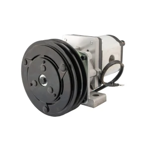 Hydraulikpumpe, Zahnradpumpe Größe 2 22 ccm/U rechtsdrehend mit elektromagnetischer Kupplung 12V Ø152 mm 2×13 mm