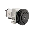 Hydraulikpumpe, Zahnradpumpe Größe 2 22 ccm/U rechtsdrehend mit elektromagnetischer Kupplung 12V Ø152 mm 2×13 mm