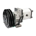 Hydraulikpumpe, Zahnradpumpe Größe 2 26 ccm/U rechtsdrehend mit elektromagnetischer Kupplung 12V Ø152 mm 2×13 mm