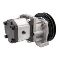 Hydraulikpumpe, Zahnradpumpe Größe 2 8 ccm/U rechtsdrehend mit elektromagnetischer Kupplung 12V Ø152 mm 2×13 mm