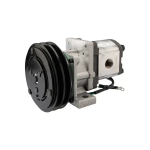 Hydraulikpumpe, Zahnradpumpe Größe 2 16 ccm/U rechtsdrehend mit elektromagnetischer Kupplung 24V Ø152 mm 2×13 mm
