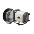 Hydraulikpumpe, Zahnradpumpe Größe 2 22 ccm/U rechtsdrehend mit elektromagnetischer Kupplung 24V Ø152 mm 2×13 mm