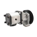 Hydraulikpumpe, Zahnradpumpe Größe 2 22 ccm/U rechtsdrehend mit elektromagnetischer Kupplung 24V Ø152 mm 2×13 mm