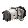 Hydraulikpumpe, Zahnradpumpe Größe 2 26 ccm/U rechtsdrehend mit elektromagnetischer Kupplung 24V Ø152 mm 2×13 mm