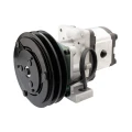 Hydraulikpumpe, Zahnradpumpe Größe 2 6 ccm/U rechtsdrehend mit elektromagnetischer Kupplung 24V Ø152 mm 2×13 mm