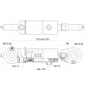 Hydraulikzylinder doppeltwirkend CJ2F-50/28/140 mit Gelenkaugen 25 mm - HT24