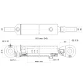 Hydraulikzylinder doppeltwirkend CJ2F-63/36/630 mit Gelenkaugen 35 mm - HT24