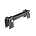 Hydraulikzylinder doppeltwirkend 50/25/200 mit Gelenkaugen 25mm + Befestigung - HT24