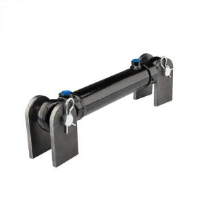 Hydraulikzylinder doppeltwirkend 50/25/200 mit Gelenkaugen 25mm + Befestigung - HT24