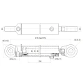 Hydraulikzylinder doppeltwirkend 50/25/200 mit Gelenkaugen 25mm - HT24