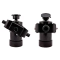 Teleskopzylinder 6-stufig Ø120/105/90/75/60/45mm 1000mm Hub mit Kugelpfanne und Kardanring
