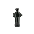 Teleskopzylinder 4-stufig Ø90/75/60/45mm 800mm Hub mit Kugelpfanne und Kardanring