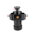 Teleskopzylinder 6-stufig Ø120/105/90/75/60/45mm 1250mm Hub mit Kugelpfanne und Kardanring