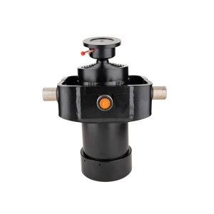 Teleskopzylinder 6-stufig Ø120/105/90/75/60/45mm 1250mm Hub mit Kugelpfanne und Kardanring