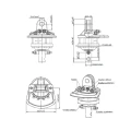 Hydraulik-Rotator Gruppe 1 1/4" – 10 l/min, 1000 kg mit Verbindungsstück ohne Bremse