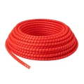 Schlauchschutzspirale WN12 für Hydraulikschläuche, 10–13 mm, HDPE, rot – 10 m