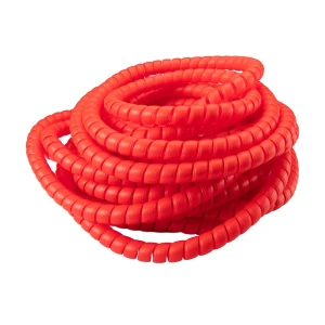 Schlauchschutzspirale WN25 für Hydraulikschläuche, 22–27 mm, HDPE, rot – 10 m