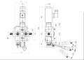 Hydraulik-Steuerventil 40 l/min 12V 1 Sektion doppeltwirkend, elektrisch und mit Handhebel