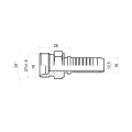 CEL Pressnippel gerade für Hydraulikschläuche DN16 1SN/2SN, M27x1,5